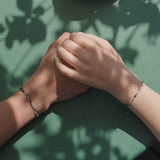 Finding Happiness, couple line bracelets
