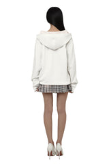 [ Pre-order ] Kleen club henley hoodie, White