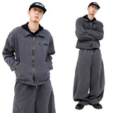 Oversized Pigment Work Jacket
