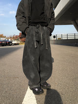 Trenon Belted Washed Balloon Pants 2C