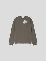 クルーネックポケットロングスリーブ 7color