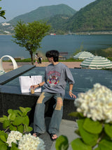 3 TAP Smoke Wrinkle Wash Denim Pants (2color)