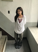 2-Color Signature Flare Denim Pants