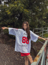 88 スポーティーメタルジャージ半袖Tシャツ