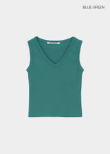 [B-BASIC] Tension Standard V-Neck Sleeveless Top (2 SIZE)