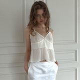 Maga sleeveless blouse (white)
