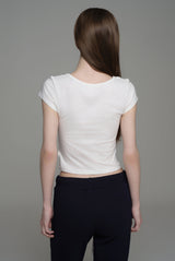 Soft Club signature top, Ivory