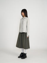 SNAP HOODIE SHIRT (SAND GREY)