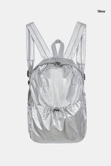 Casual metal glossy backpack