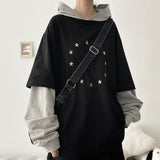 Ramin Star Layered Color-Block Hoodie (4 colors) H&L
