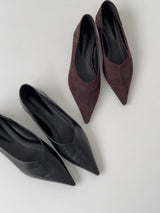 Leaf stiletto flat shoes