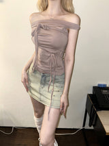 1294. Ribbon multy way T (4color)