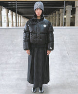 Symbol Logo Short Puffer Padding Jacket_Black