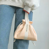 【MADE】Canvas Pouch Bag - Peach