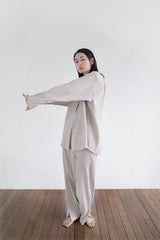 Stretch jogger pants, Beige