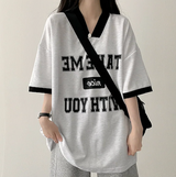 Take color matching line short sleeve