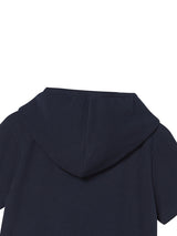 NY APLIQUE SS HOOD ZIP UP NAVY