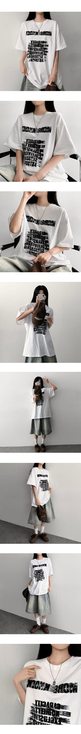 モアオーバーサイズフィットショートスリーブTシャツ