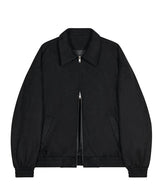 87-STAN009 [Vegan Suede] Standard Blouson Suede Jacket BLACK