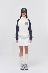 バルーンフィットコットンミニスカート White
