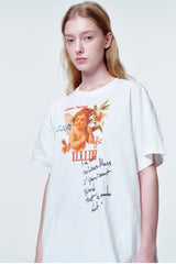 Loose fit Tshirts Flower angel