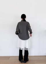  RIBBON TULLE MINI SKIRT