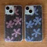 WILDFLOWERS MOHAIR HARD JELL CASE - PINK