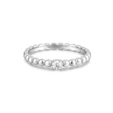 [Worn by NCTDREAM JAEMIN] Cubic Zirconia Round Dome 925 Silver +Rhodium plating Ring R059-01H