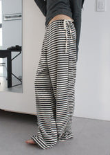 TERRY STRIPE PANTS