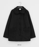 Lieun Quilting Frill Half Coat