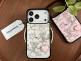 Love 3D Hearts Vintage Cupid MagSafe iPhone Case 
