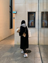 [MADE] Stern hip crop two-way hood zip-up -basic