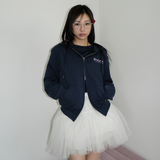 KIRIGIRL フーディージップアップ _NAVY