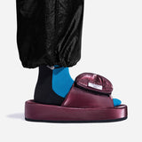 ライトクッションオフィス & ルームシューズ_BURGUNDY