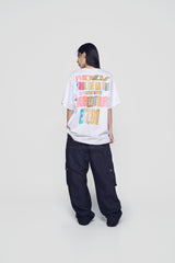 24FW CRAYON DRAWING LOGO SHORT SLEEVE T-SHIRT WHITE