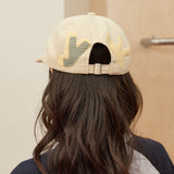 YK Check Applique Ball Cap