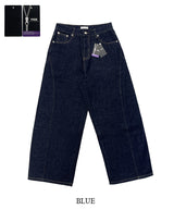 No.1106 curved P wide denim PT