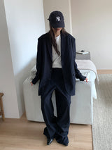 PAPERMOON PIN STRIPE BLAZER JACKET