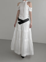 Lea Scarf Halter Off-Tee