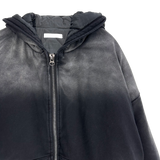 bomber washing hooded jumper