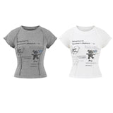 Kitsch Bear Graphic Crop Tee 231949398