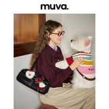 muva. Multi‑Pocket Genuine‑Leather Large‑Capacity Shoulder Bag, Cowhide Underarm Pillow‑Style Daily Purse, New Arrival Oct 17