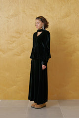 Cosmo velvet skirt_black