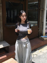 Lace Sagging Layered Shorts (4c)