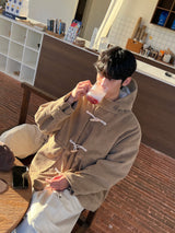 リブコーデュロイダッフルコート (3 Colors)