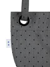2-WAY ROUND BAG (DOT GREY)
