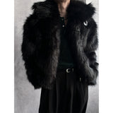 [F/W] Black western fur jacket