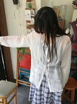 Noah See-through Summer Tie Blouse