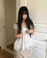ラネルフローラルスリーブレスブラウス