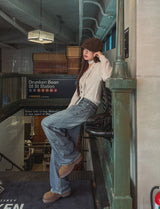 [Muffler set] Nana Wool V-neck Knit